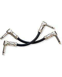 Analysis Plus Black Oval Pedal Coupler Cable Pair 90 to 90 (6 Inches)
