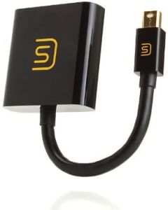 DATASTREAM Mini DisplayPort (Mini DP) to HDMI Adapter with Full 1080p and Digital HD Audio - Connect a Monitor, Projector, TV for Extended Desktop with Compatible MacBook Pro, Surface Pro, More