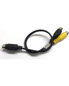 1 Foot, 8 Pin Mini Din to Dual RCA Jacks S Video Adapter (A9B)