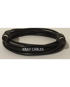 8 PIN Large Male Male DIN Speaker Wire Cable for Monster Clarity HD Model One 12 FT