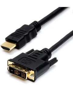 Cmple - 15 ft HDMI to DVI Gold Plated Adapter Cable (Male to Male)