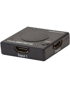 Monoprice Blackbird 3x1 HDMI 1.4 Switch - Mini, HDCP 1.4, High Speed 1080p 60Hz, Automatic or Manual Switching (Compatible with PS4/5 Xbox Apple TV Fire Stick Roku Blu-Ray Player)