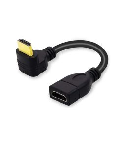 HDMI Extension Cable 90 Degree L-Type HDMI Male to Female Adapter Cable Elbow Extension Cable 4K HD(0.5m/1.6ft)