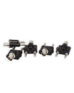 uxcell 5PCS BNC Female Jack to Dual Stacking Banana Male Connector Adapter