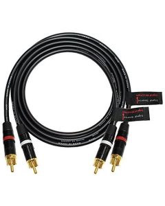WORLDS BEST CABLES 3.5 Foot RCA Cable Pair - Made with Canare L-4E6S, Star Quad, Audio Interconnect Cable and Neutrik-Rean NYS Gold RCA Connectors - Directional Design - Custom Made