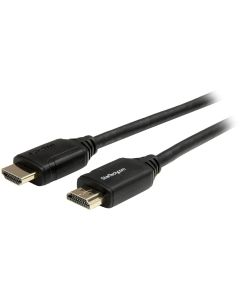 StarTech.com 3ft (1m) Premium Certified HDMI 2.0 Cable with Ethernet - High Speed Ultra HD 4K 60Hz HDMI Cable HDR10 - HDMI Cord (Male/Male Connectors) - for UHD Monitors, Displays (HDMM1MP), Black