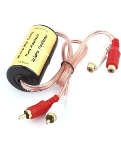 uxcell Car RCA 2Male to Female Ground Loop Noise Suppressor Filter 20A