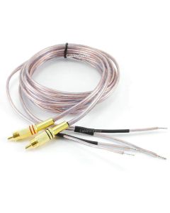 CablesOnline 6ft 18-AWG Speaker Wire Pair Cables with Dual RCA Male Plugs, (AV-SK206)