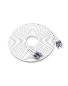 Recoil RMI220 Tinned Oxygen Free Copper 2-Channel 20ft RCA Audio Interconnects Cable for High-End Car Audio Marine Motorcycle & UTV ATV Audio Triple-Shielded with Noise Rejection for Tough Environment