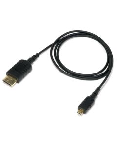 EVO Gimbals Micro HDMI to HDMI Thin, Reflex Ultra Thin HDMI Cable 3.0' FT / 91.4cm | Super Flexible Slim High Speed 4K 60Hz HDR HDMI 2.0, Compatible with GoPro Hero 5 6 7 8, for Sony A6600 / A6400