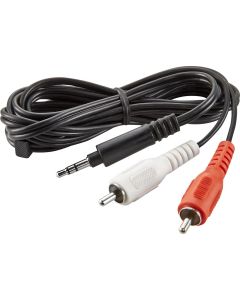 Insignia - 6' 3.5mm Mini-to-RCA Stereo Audio Cable - Black
