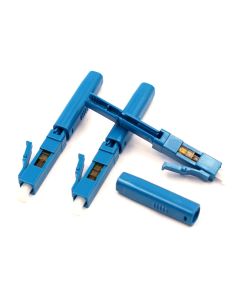 10pcs LEITE LC UPC Fiber Optic Quick Connector wiht Matched Tools Fiber Reusable Connectors Single Mode Mechanical Fast Connectors Adapter for FTTH CATV Network Instrument