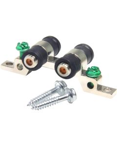 Grounding Block, Ancable Dual F Pin Female Coaxial Ground Block, Weather Seal Boots for Coaxial Cable, Satellite, Dish Network Wiring, DIRECTV and OTA Antenna Installation, 3GHz