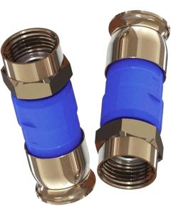 10 Pieces RG6 BELDEN SNSD6 Blue Snap-N-Seal Ultimate Coax Compression ConnectorsAT&T DIRECTV APPROVED Anti-Rust Nickel Coaxial Connectors 21mm Stroke Length