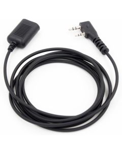 KENMAX 2 PIN Radio Earpiece Speaker Mic Extension Cable for Kenwood TK-370 TK-373G TH-42A TH-42E Baofeng BF-480 BF-320 BF-V6 (2m)