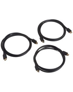 Monoprice Ultra 8K High Speed HDMI Cable - 6 Feet - Black, 48Gbps, 8K, Dynamic HDR, eARC, UHDTV, AMD FreeSync - DynamicView, 13948, (Pack of 3)
