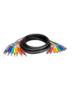 Hosa CPR-802 1/4" TS to RCA Unbalanced Snake, 2 Meters