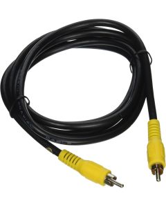 6FT RCA-RCA Patch Cable Blk Premium Retail Blister Pack