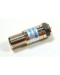 Phillmore 20 dB Coax Cable TV Signal Attenuator Pad; 42-120