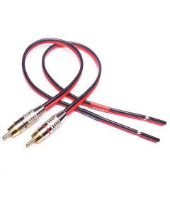 CESS-064-2f Speaker Cables to RCA Plugs Adapter, 2-Channel (2 FEET)